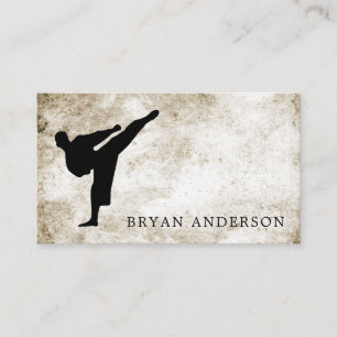 Kickboxing - Martial Arts Business Card