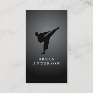 Kickboxing - Martial Arts Business Card