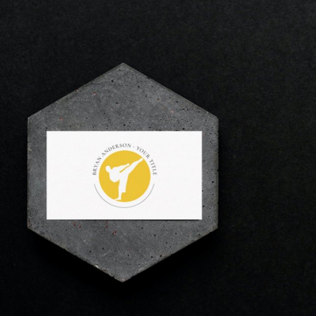 Kickboxing - Martial Arts Logo Business Card (Creator Uploaded)