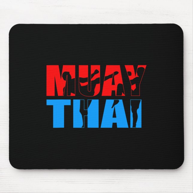 Kickboxing Martial Arts Thai Boxing Muay Thai  Mouse Pad (Front)