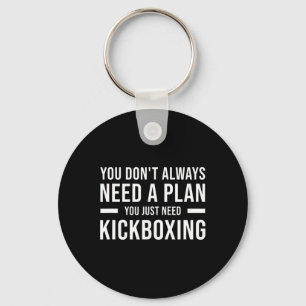 Kickboxing Men Women Kids Funny Key Ring