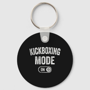 Kickboxing Mode On Funny Kickboxer Gift Coach Trai Key Ring