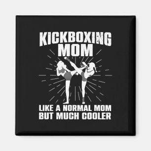 Kickboxing Mom Art For Mother Women Kickboxer Mart Magnet