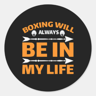 Kickboxing Muay Thai Boxing Classic Round Sticker