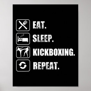 Kickboxing Muay Thai Martial Arts Tiger Sak Yant  Poster