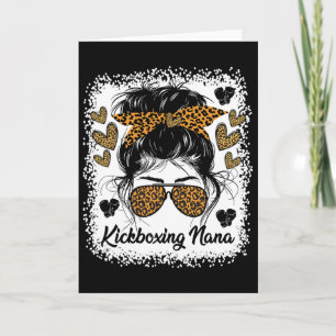 Kickboxing Nana Martial Arts Lovers Stylish Sports Card