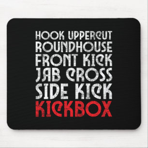 Kickboxing Punches - Kickboxer Martial Arts Coach  Mouse Pad