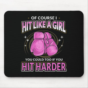 Kickboxing Quote For Women Quote Picture  Mouse Pad