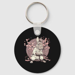 Kickboxing Rabbit Taekwondo Karate MMA Bunny Key Ring