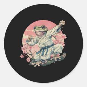Kickboxing Sakura Jiu-jitsu Judo Mma Toad Taekwond Classic Round Sticker