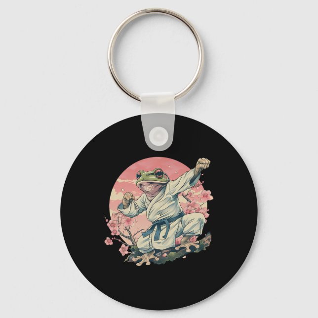Kickboxing Sakura Jiu-jitsu Judo Mma Toad Taekwond Key Ring (Front)