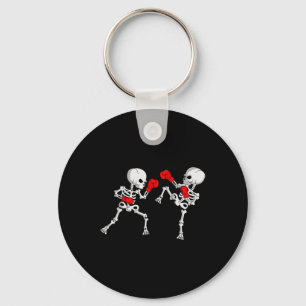Kickboxing Skeleton Kickboxer Boxing Mma Key Ring