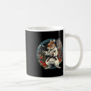 Kickboxing Squirrel Floral Judo Squirrel Lover Kar Coffee Mug