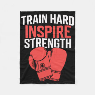 Kickboxing Trainer Intense Fitness Self-defense Ma Fleece Blanket
