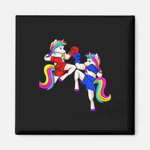 Kickboxing Unicorn Kickboxer Mma Magnet
