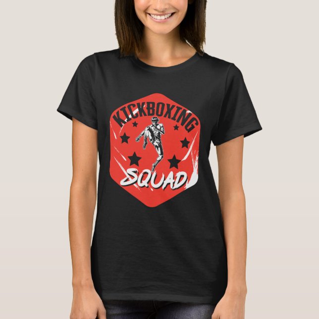 Kickboxing Vintage Kickboxing Squad  T-Shirt (Front)