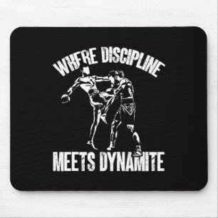 Kickboxing Where Discipline Meets Dynamite Kickbox Mouse Pad