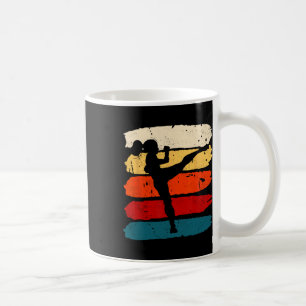 Kickboxing Woman Kickboxer Karate Boxing Mma Fight Coffee Mug