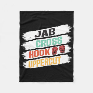 Kickboxing Women Is Striking Silhouette Design Is Fleece Blanket