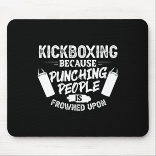 Kickboxing Workout Cardio Beginner Kickboxer _1 Mouse Pad