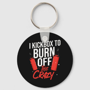 Kickboxing Workout Cardio Beginner Kickboxer Key Ring