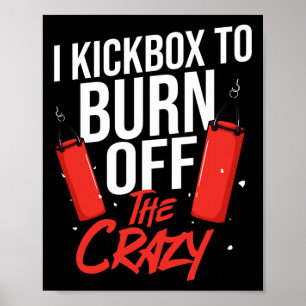 Kickboxing Workout Cardio Beginner Kickboxer  Poster