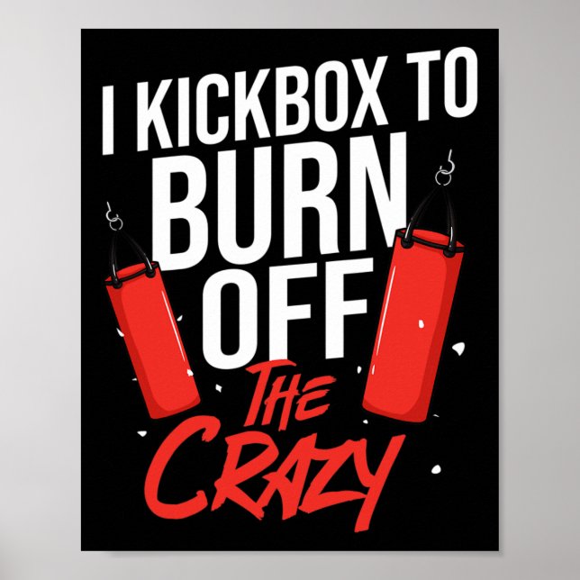 Kickboxing Workout Cardio Beginner Kickboxer  Poster (Front)