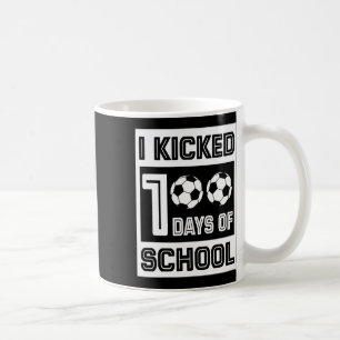 Kicked 100 Days Of School Fun 100 Days For Soccer Coffee Mug