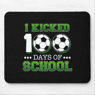 Kicked 100 Days School Soccer Sports Boys  Mouse Pad