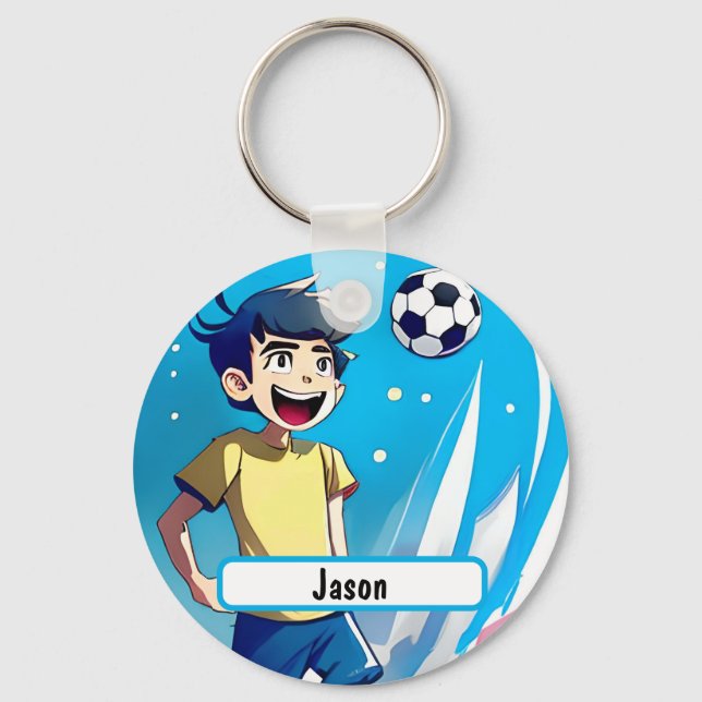 Kicker Keychain With Customisable Nametag (Front)