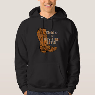 Kickin it Cowgirl styles Fashion Farm Western Coun Hoodie
