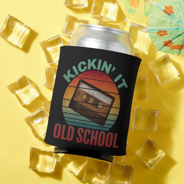 Kickin' It Old School Cassette Tape Can Cooler (In Situ Summer)