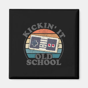 Kickin It Old School Retro 80s Video Game Gaming G Magnet