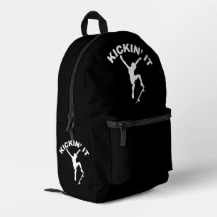 Kickin' It  Printed Backpack