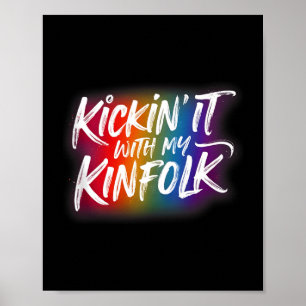 Kickin It With My Kinfolk Funny Events Family Reun Poster