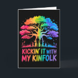 Kickin It With My Kinfolk Funny Family Reunion  Card<br><div class="desc">Kickin It With My Kinfolk Funny Family Reunion</div>