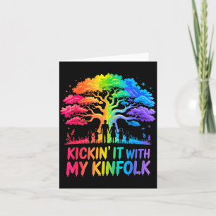 Kickin' It With My Kinfolk Funny Family Reunion Card