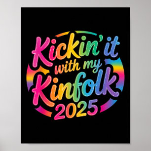 Kickin' It With My Kinfolk Funny Family Reunion Poster