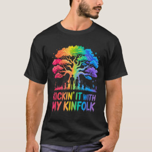Kickin' It With My Kinfolk Funny Family Reunion  T-Shirt