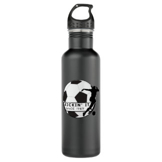 Kicking a soccer ball since 1969 - I love soccer-  710 Ml Water Bottle