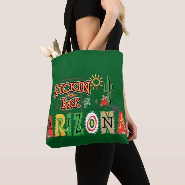 Kicking Back in Arizona Tote Bag (Close Up)