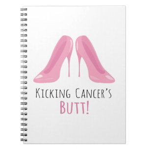 Kicking Cancer Spiral Notebook