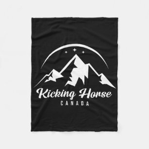 Kicking Horse Canada Ski Resort Skiing Snowboardin Fleece Blanket