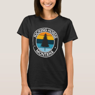 Kicking Horse Montana MT USA City Pride Retro Suns T-Shirt