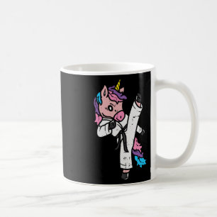 Kicking Unicorn Martial Art Cute Karate Taekwondo Coffee Mug