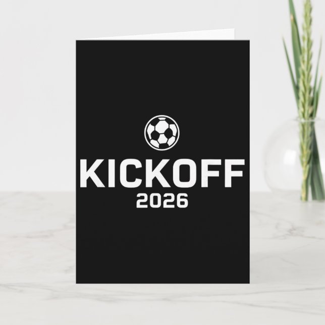 Kickoff 2026 Funny Soccer Fever Fan  Card (Front)