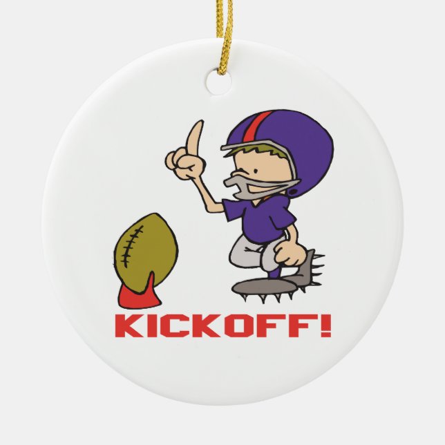 Kickoff Ceramic Tree Decoration (Front)