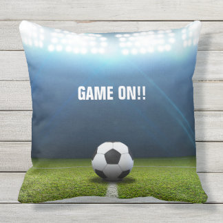 Kickoff Stadium And Soccer Ball Cushion