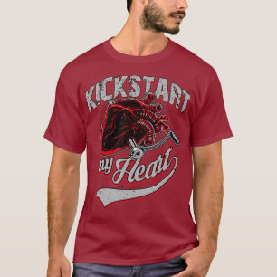 Kickstart My Heart MX Motocross Dirt Bike Rider T-Shirt