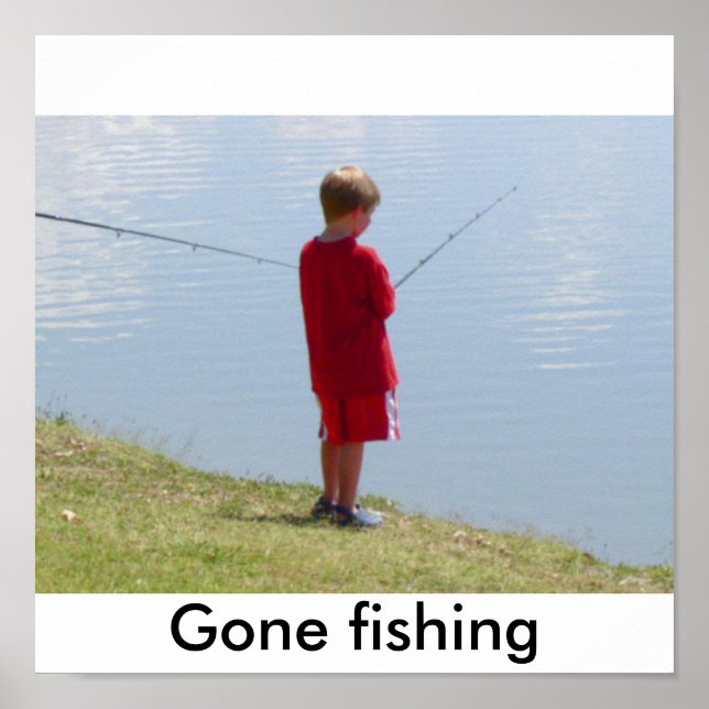 Kid 014, Gone fishing Poster (Front)